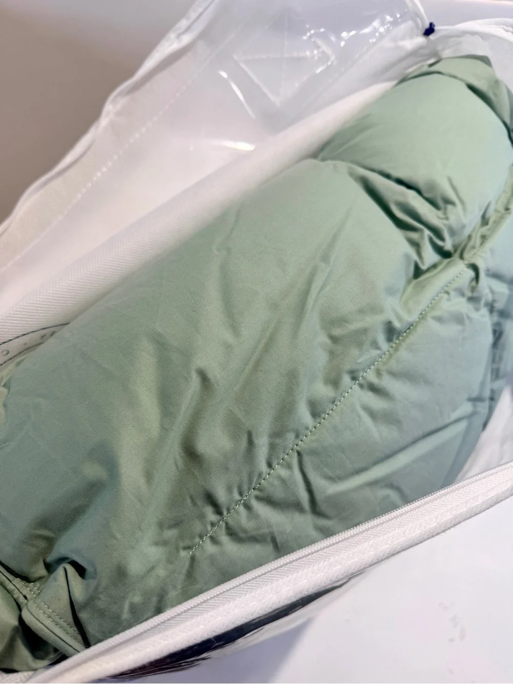NWT Company Store LaCrosse RDS Down Comforter Queen Sage